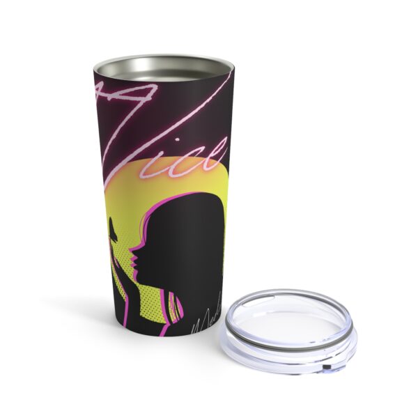 Black &Yellow T-Vice Engraved Tumbler 20oz - Image 5
