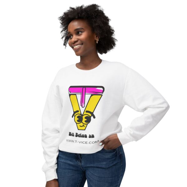 Unisex Lightweight Crewneck Sweatshirt - Image 3