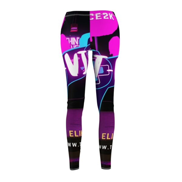 Women's Cut & Sew Casual Leggings - Image 2