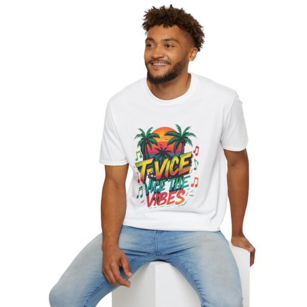 Tropical Vibes T-Shirt, Unisex Graphic Tee, Summer Style Shirt, Music Lover Gift, Vacation Apparel, Partywear - Image 7