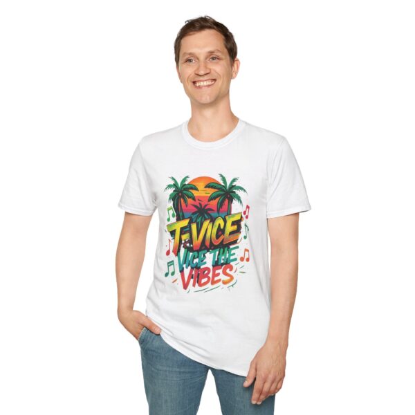 Tropical Vibes T-Shirt, Unisex Graphic Tee, Summer Style Shirt, Music Lover Gift, Vacation Apparel, Partywear - Image 6