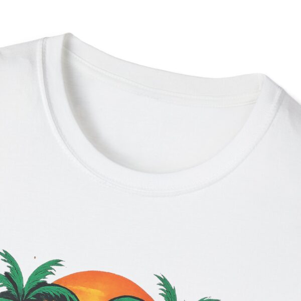 Tropical Vibes T-Shirt, Unisex Graphic Tee, Summer Style Shirt, Music Lover Gift, Vacation Apparel, Partywear - Image 3